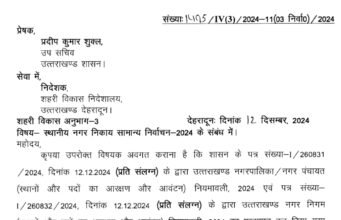 नगर निकायों के आरक्षण की नियमावली जारी, जल्द जारी होगी अधिसूचना