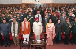 राजभवन में ‘‘एक शाम सैनिकों के नाम’’ कार्यक्रम का आयोजन, राज्यपाल व मुख्यमंत्री ने पदक विजेता सैनिकों और पूर्व सैनिकों को किया सम्मानित