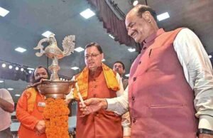 हरिद्वार: लोकसभा अध्यक्ष ओम बिरला और सीएम धामी ने किया इंडियन एआई समिट का शुभारंभ