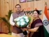 उत्तराखंड क्रिकेट को लेकर नई सचिव की सीएम से मुलाकात, विकास योजनाओं पर चर्चा