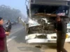 कोहरे का कहर: हल्द्वानी हाईवे पर तीन रोडवेज बसों की भीषण टक्कर, 16 यात्री घायल