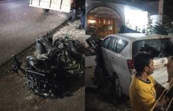 दून में नशे में धुत्त इनोवा चालक का तांडव: बाइक सवार पिता की मौत, बेटा गंभीर, कार घर में घुसी