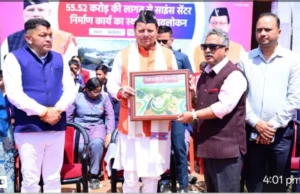 ₹55.52 करोड़ की लागत से बन रहे अत्याधुनिक साइंस सेंटर का मुख्यमंत्री ने किया निरीक्षण।