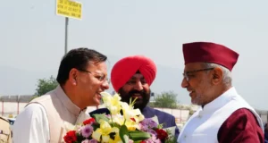 उपराष्ट्रपति सी.पी. राधाकृष्णन का उत्तराखंड आगमन, जौलीग्रांट एयरपोर्ट पर भव्य स्वागत