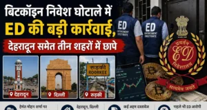 बिटकॉइन निवेश घोटाले में ED की बड़ी कार्रवाई, देहरादून समेत तीन शहरों में छापे