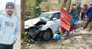 तेज रफ्तार स्विफ्ट कार का कहर: ठेले वाले 18 वर्षीय युवक की मौके पर दर्दनाक मौत