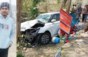 तेज रफ्तार स्विफ्ट कार का कहर: ठेले वाले 18 वर्षीय युवक की मौके पर दर्दनाक मौत