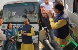 “ईंधन बचाओ” संदेश के साथ सांसद अजय भट्ट ने की बस यात्रा, रोडवेज बस से पहुंचे दिल्ली