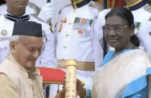 राष्ट्रपति मुर्मु ने भगत सिंह कोश्यारी को पद्म भूषण से सम्मानित किया, सीएम धामी ने दी बधाई