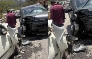 चमोली में बड़ा सड़क हादसा, आमने-सामने भिड़ीं दो कारें