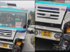 देवप्रयाग में भीषण सड़क हादसा: बस से आमने-सामने भिड़ी बुलेट, युवक की मौके पर मौत, दूसरा गंभीर घायल