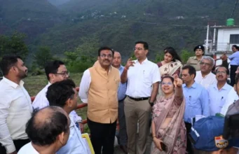 टिहरी में इको पार्क और पर्यटन रोड निर्माण कार्यों का हुआ प्रशासनिक निरीक्षण