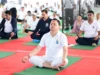 मुख्यमंत्री धामी ने बनबसा में किया सामूहिक योगाभ्यास, योग को जीवन का हिस्सा बनाने का किया आह्वान