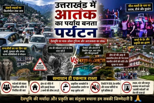 देवभूमि में ‘ओवर टूरिज्म’ का खतरा! बेकाबू भीड़, अराजकता और पर्यावरणीय संकट पर उठे बड़े सवाल