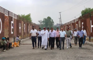 लोनिवि मंत्री महाराज ने किया नंदा की चौकी पुल के पुनर्निर्माण कार्यों का औचक निरीक्षण