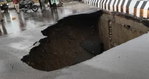 पहली ही बारिश में धंसा 16 करोड़ का नया पुल, देहरादून में निर्माण गुणवत्ता पर उठे बड़े सवाल