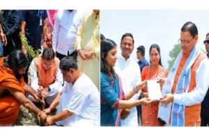 हरेला पर्व पर मालाग्राम पहुंचे मुख्यमंत्री, सघन पौधरोपण कर दिया हरित संरक्षण का संदेश।