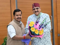 महाराज ने की भाजपा के राष्ट्रीय अध्यक्ष नितिन नबीन से शिष्टाचार भेंट