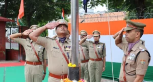 80 वें स्वतंत्रता दिवस के अवसर पर एसएसपी देहरादून द्वारा पुलिस लाइन देहरादून में किया ध्वजारोहण
