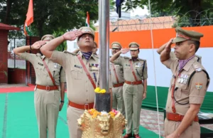 80 वें स्वतंत्रता दिवस के अवसर पर एसएसपी देहरादून द्वारा पुलिस लाइन देहरादून में किया ध्वजारोहण