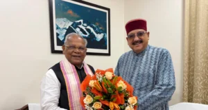 कैबिनेट मंत्री सतपाल महाराज ने केंद्रीय मंत्री जीतन राम मांझी से की शिष्टाचार भेंट