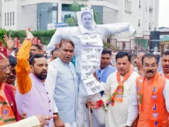 भाजपा एससी मोर्चा ने प्रदेशभर में राहुल का पुतला दहन कर किया जबरदस्त प्रदर्शन!