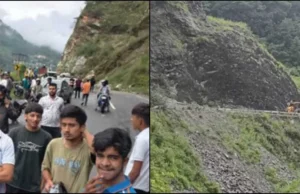 चमोली में बारिश का कहर: दो हाईवे भूस्खलन से बंद, बदरीनाथ-हेमकुंड के यात्री फंसे