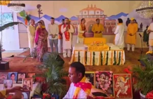 वीर शहीदों की स्मृति को समर्पित श्रीमद् भागवत कथा में पहुंचे महापौर सौरभ थपलियाल