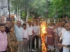 नितिन नवीन की कथित टिप्पणी के विरोध में कांग्रेस का प्रदर्शन, पुतला फूंका