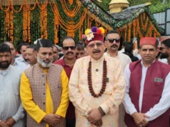 धर्मस्व मंत्री सतपाल महाराज पहुंचे सिरमौर के शिलाई, पश्मी गांव