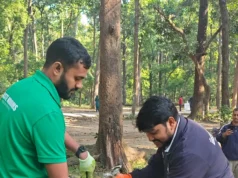 स्वच्छता ही सेवा अभियान के अंतर्गत लक्ष्मण सिद्ध मंदिर परिसर एवं वन क्षेत्र में चलाया स्वच्छता अभियान
