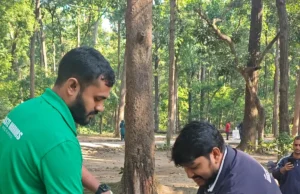 स्वच्छता ही सेवा अभियान के अंतर्गत लक्ष्मण सिद्ध मंदिर परिसर एवं वन क्षेत्र में चलाया स्वच्छता अभियान