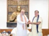 भाजपा प्रदेश अध्यक्ष भट्ट ने गृहमंत्री अमित शाह से की शिष्टाचार भेंट, सुपुत्र के विवाह का दिया निमंत्रण!