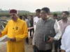 महाराज ने किया शारदा कॉरिडोर, नायकखेड़ा के कार्यों का स्थलीय निरीक्षण