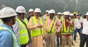 जमरानी बांध परियोजना का मंत्री सतपाल महाराज ने किया निरीक्षण, तय समय-सीमा में काम पूरा करने के निर्देश