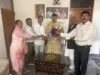 जयानंद भारती के भवन निर्माण हेतु 40 लाख की धनराशि स्वीकृत कराने पर महाराज का आभार जताया
