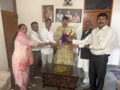 जयानंद भारती के भवन निर्माण हेतु 40 लाख की धनराशि स्वीकृत कराने पर महाराज का आभार जताया