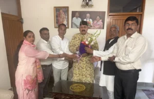 जयानंद भारती के भवन निर्माण हेतु 40 लाख की धनराशि स्वीकृत कराने पर महाराज का आभार जताया