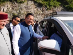 मुख्यमंत्री ने रुद्रप्रयाग में पुल-सुरंग परियोजना एवं संगम लाइब्रेरी का किया अवलोकन