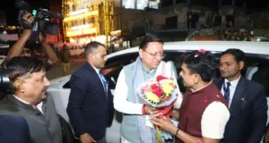 विधानसभा सत्र के सफल संचालन के बाद ऋषिकेश पहुँचे माननीय मुख्यमंत्री महोदय का नटराज चौक पर भव्य स्वागत